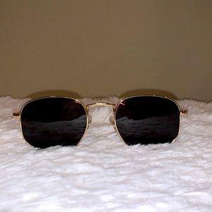 Sunglasses ~ Black w/Gold trimming